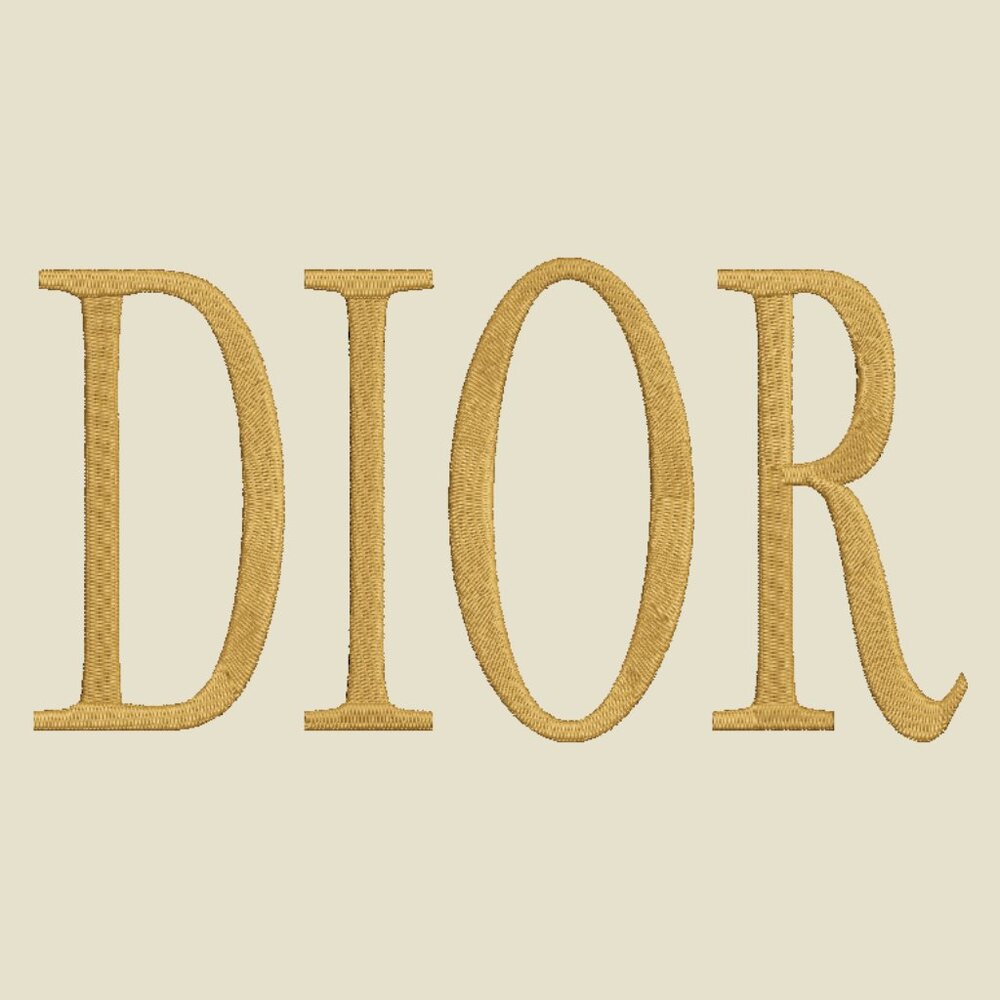 DIOR Logo HOODIE Embroidered ADULT Unisex Sweatshirt Fashion GOLD Font